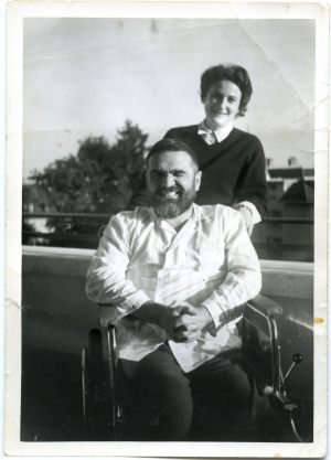 Con l'infermiera Sissel a Losanna (Agosto 1963)